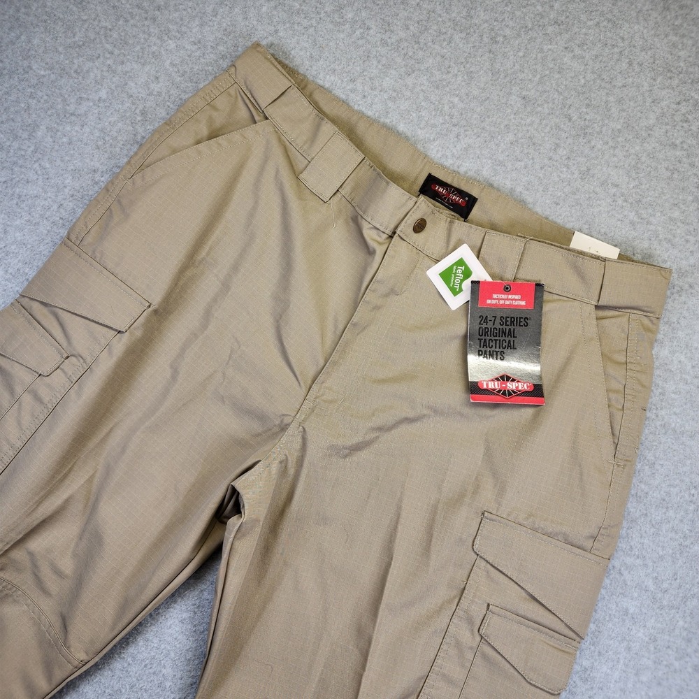 NEW Tru-Spec 24-7 Series Original Tactical Pants Beige Mens 42x31 Ripstop